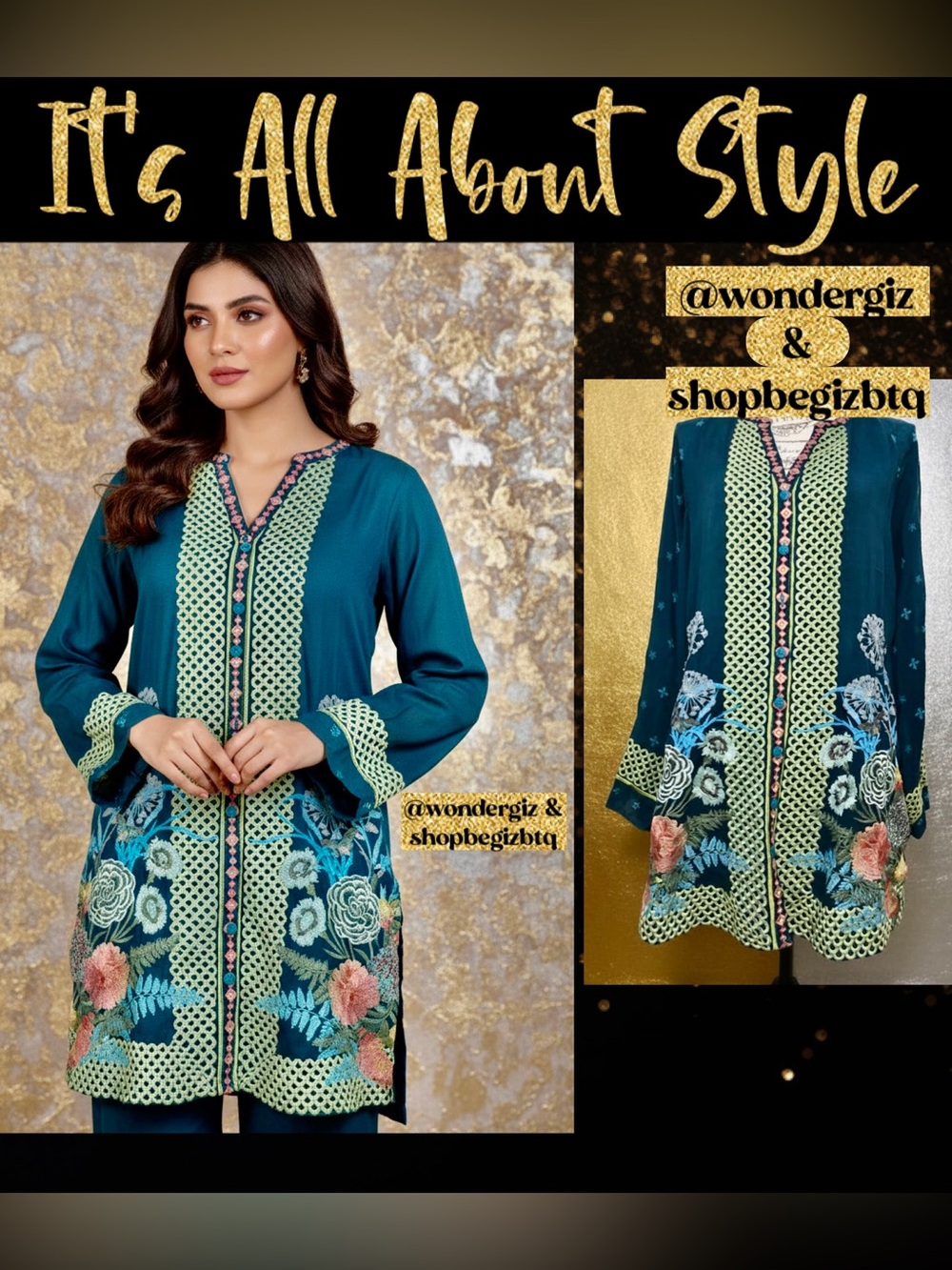 🆕 NWT Johnny Was Butterflies Tunic Blouse in Lakeside Teal Size Small